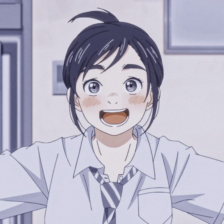 《放学后失眠的你》校园风 白衬衫女孩 好学生女生动漫头像_1