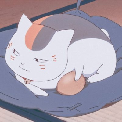 动漫《夏目友人帐》娘口三三猫咪老师头像 猫咪孵蛋头像