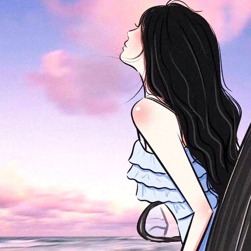 夏天二次元女生头像 夏日清新动漫女生二次元头像_3