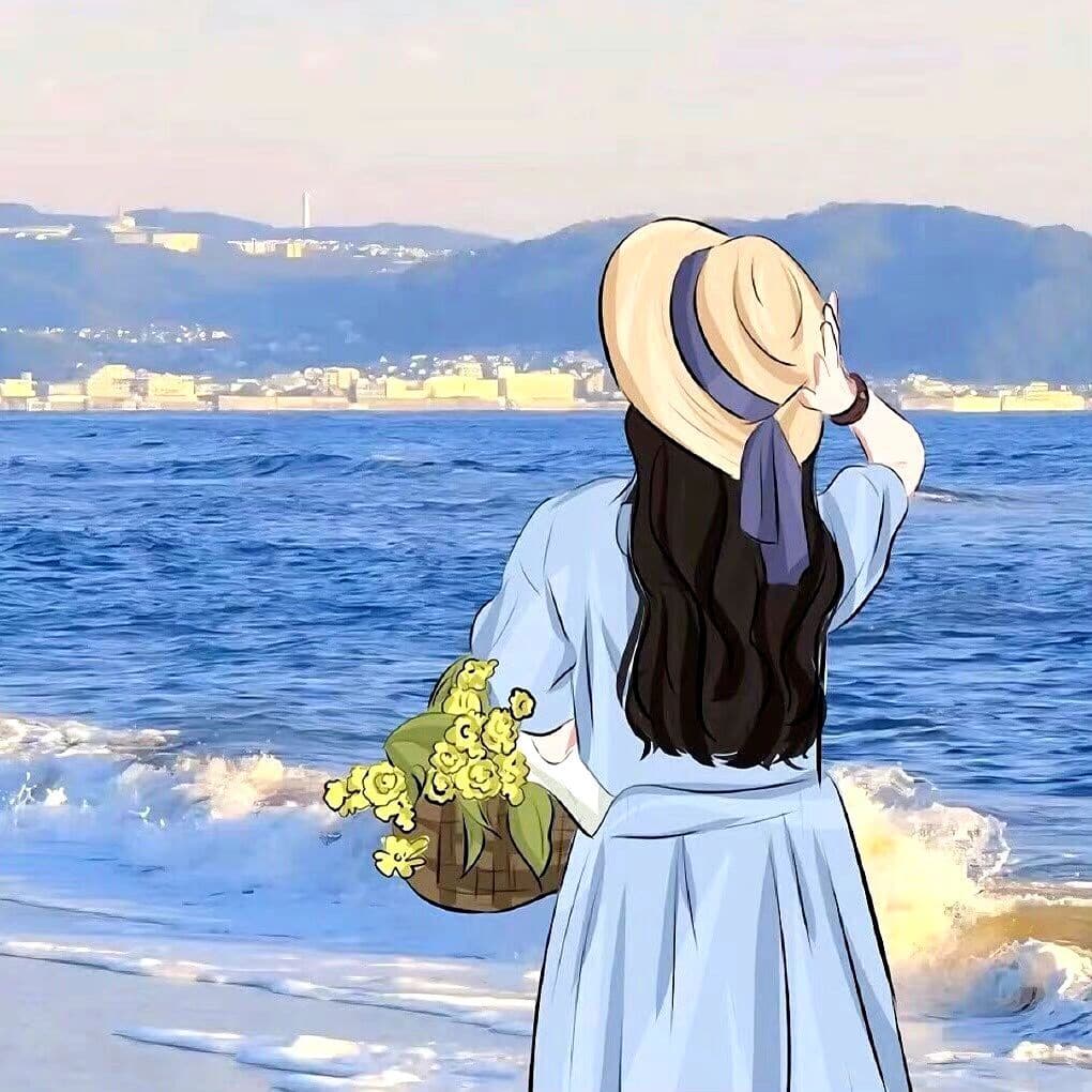 夏天二次元女生头像 夏日清新动漫女生二次元头像_8