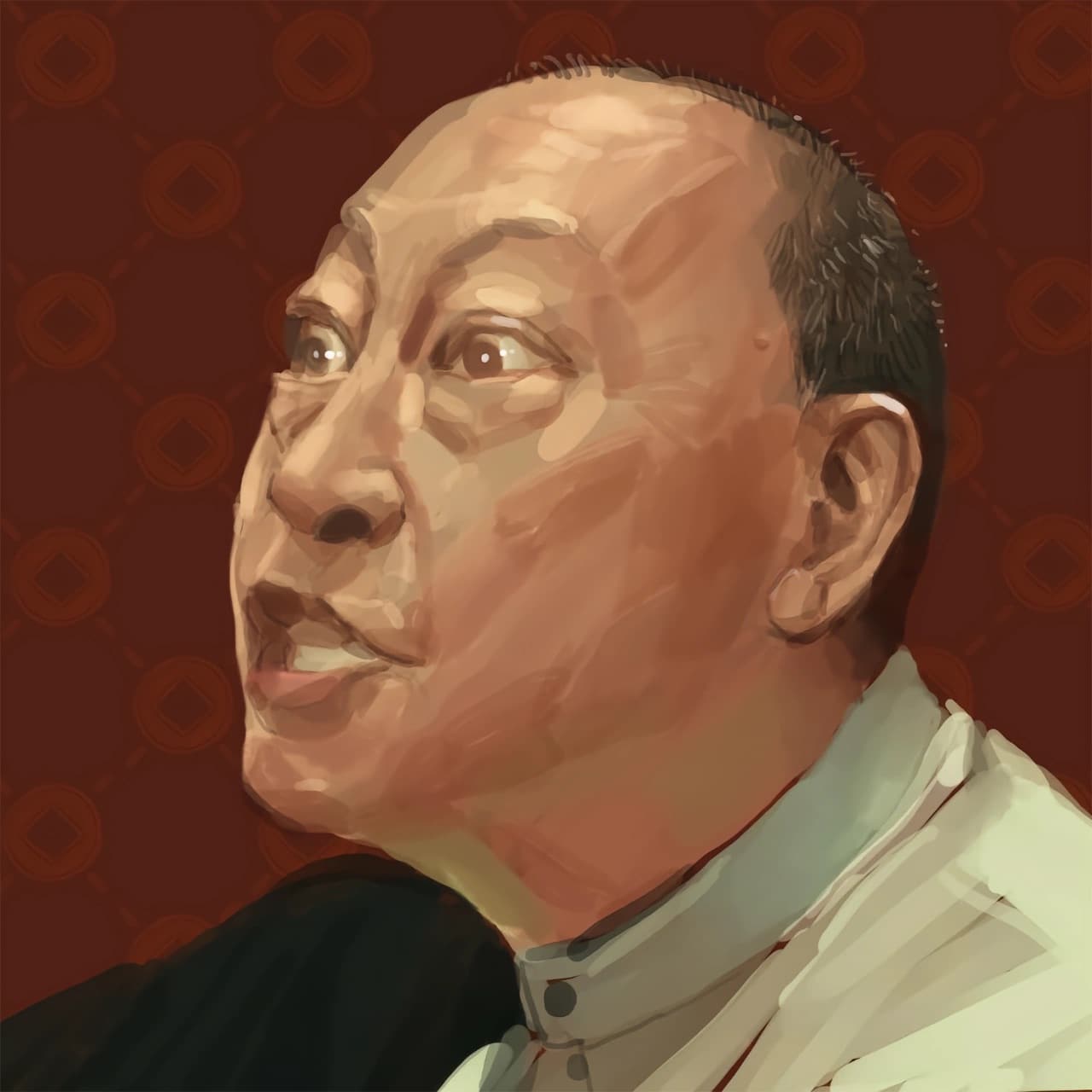 电视剧《狂暴》人物头像油画风_15