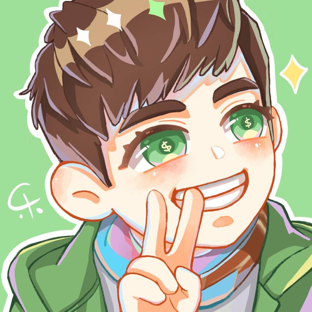朱一龙卡通漫画风头像 朱一龙古装现代二次元头像_5
