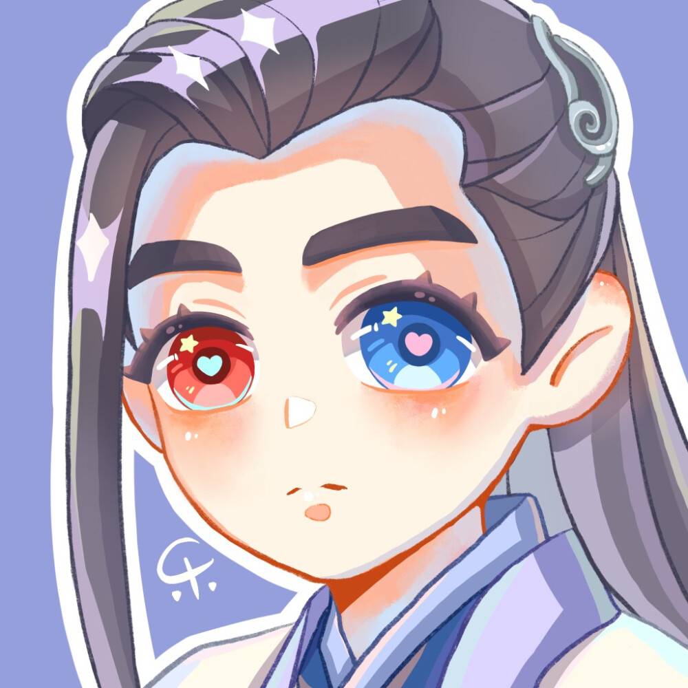 朱一龙卡通漫画风头像 朱一龙古装现代二次元头像_8
