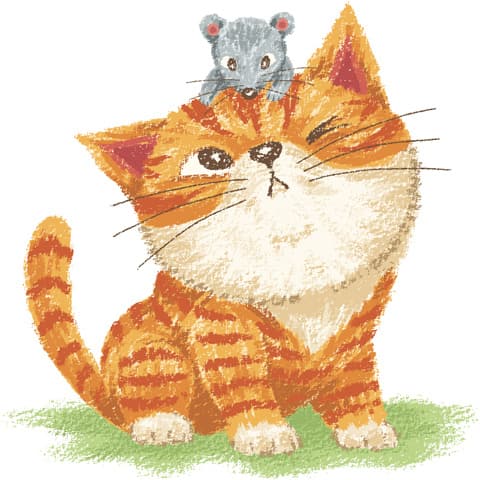 六一儿童节可爱小动物卡通插画头像 猫咪、超人狗、小象、熊猫、袋鼠、熊_1
