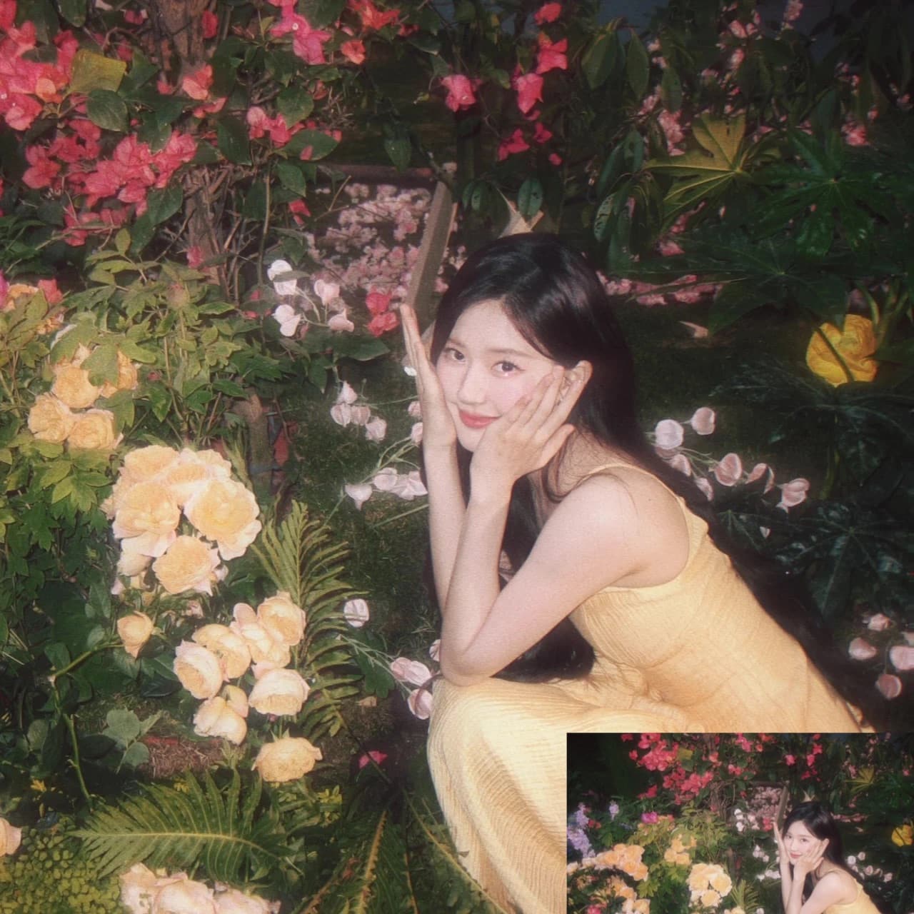 宝藏女孩赵露思仙女和鲜花头像_1
