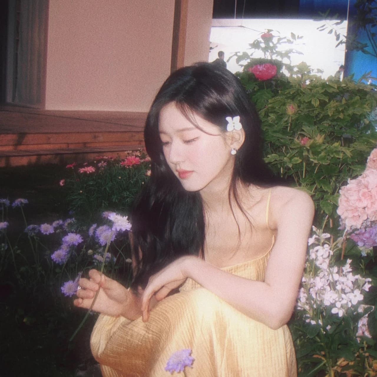 宝藏女孩赵露思仙女和鲜花头像_7