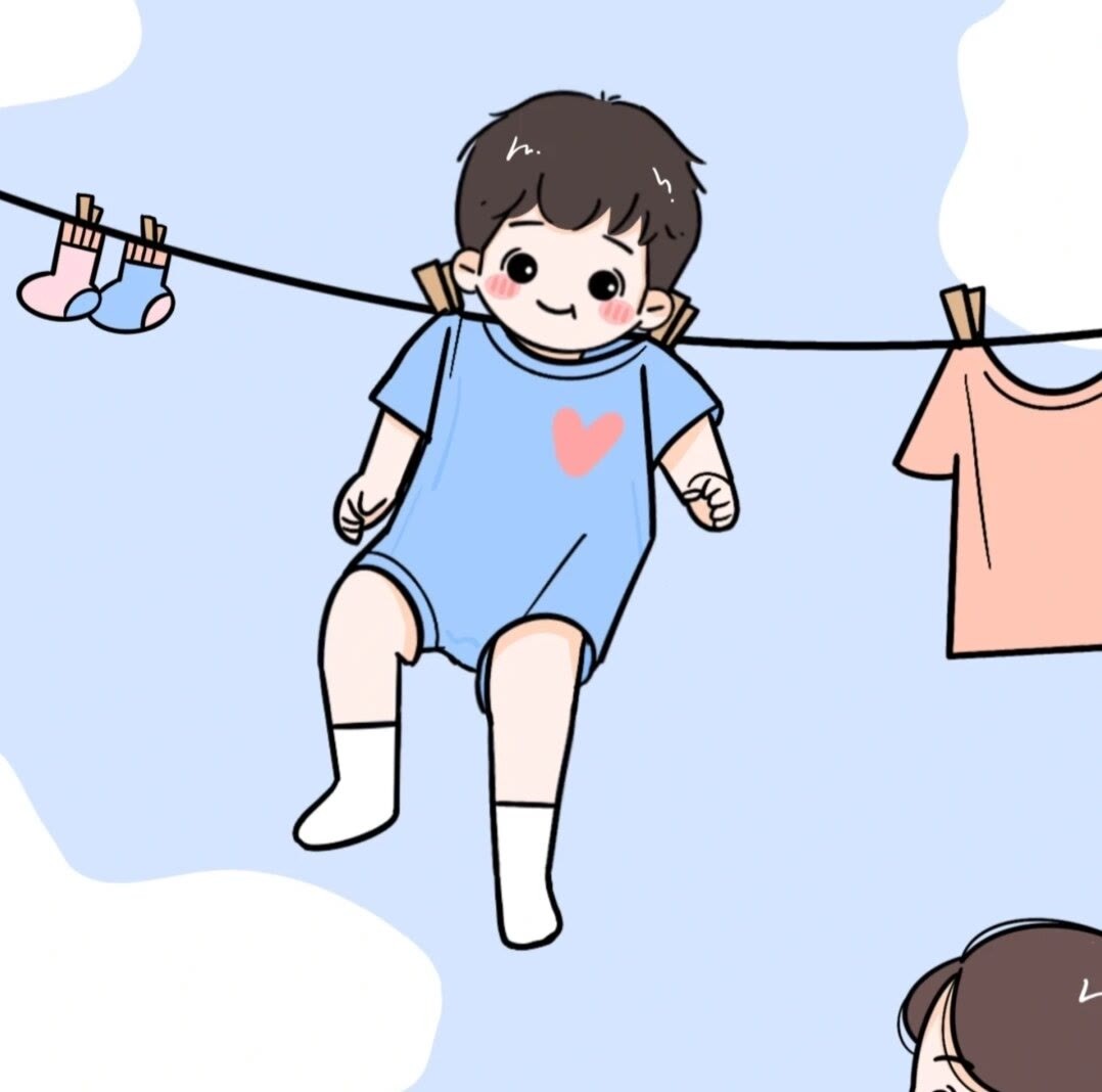 可爱卡通男女情侣头像 一人一张 一左一右_3