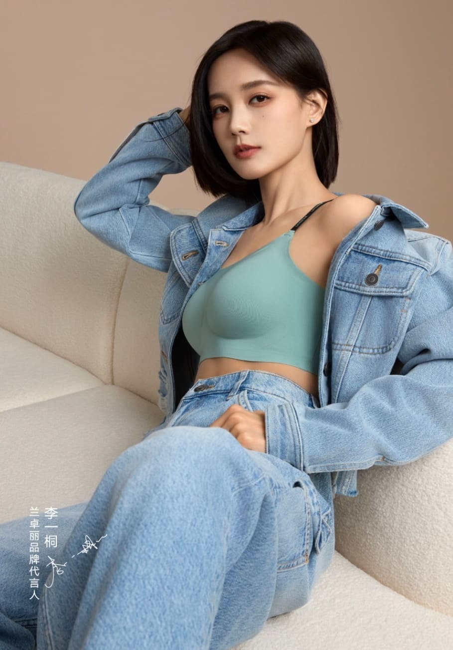 李一桐代言兰卓丽内衣 李一桐内衣写真图_5