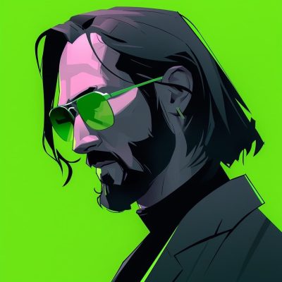 疾速追杀4 John Wick 基努·里维斯  Midjourney Ai头像