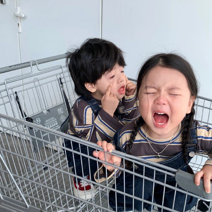 可爱萌娃weChat情侣头像  真人和卡通风 一人一张_12