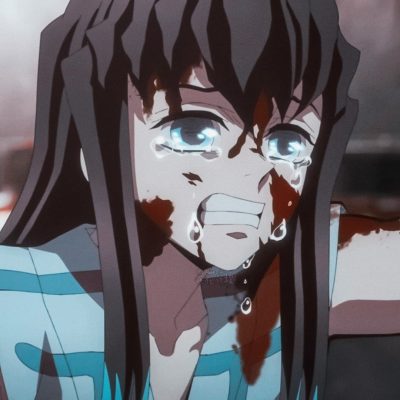鬼灭之刃时透无一郎头像 满脸嗜血的动漫人物