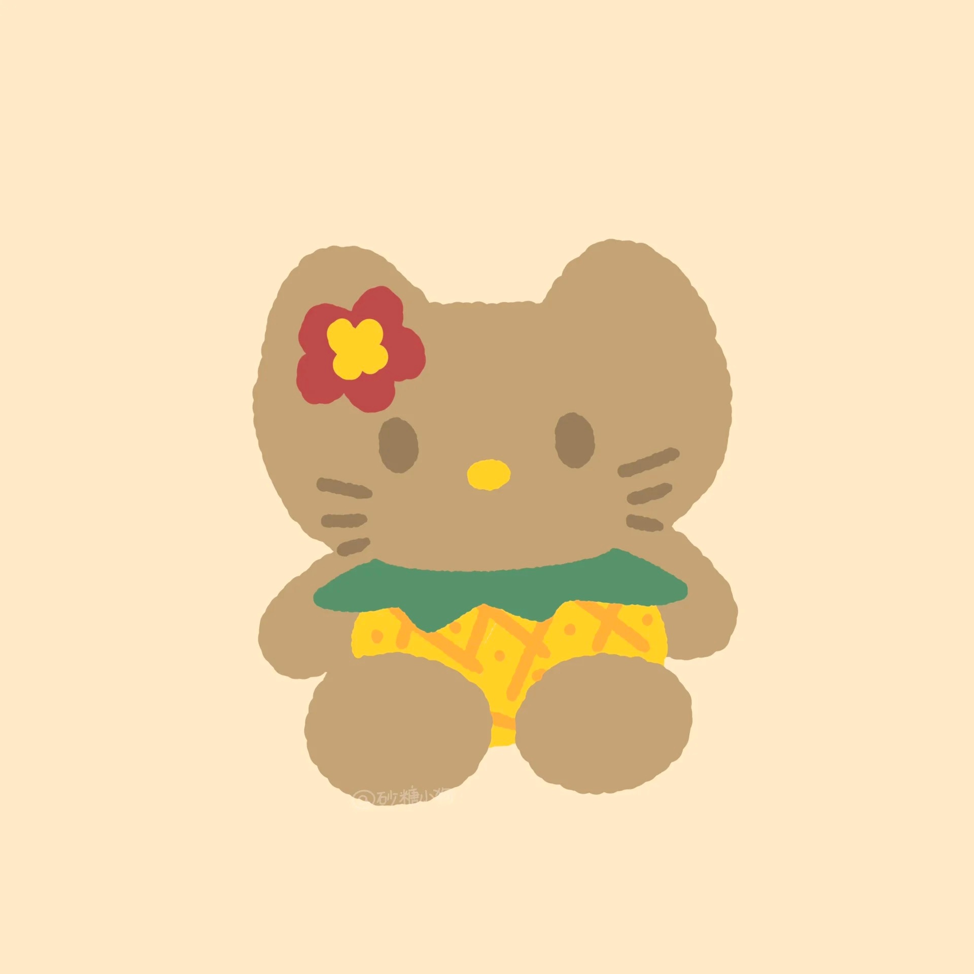 夏天黑皮三丽鸥头像，包括HelloKitty凯蒂猫/库洛米/美乐蒂_6