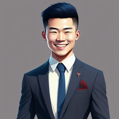 ai绘画帅气男生头像图片 斗鸡眼对眼男_4