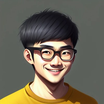 ai绘画帅气男生头像图片 斗鸡眼对眼男