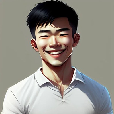 ai绘画帅气男生头像图片 斗鸡眼对眼男_10