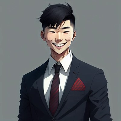 ai绘画帅气男生头像图片 斗鸡眼对眼男_20