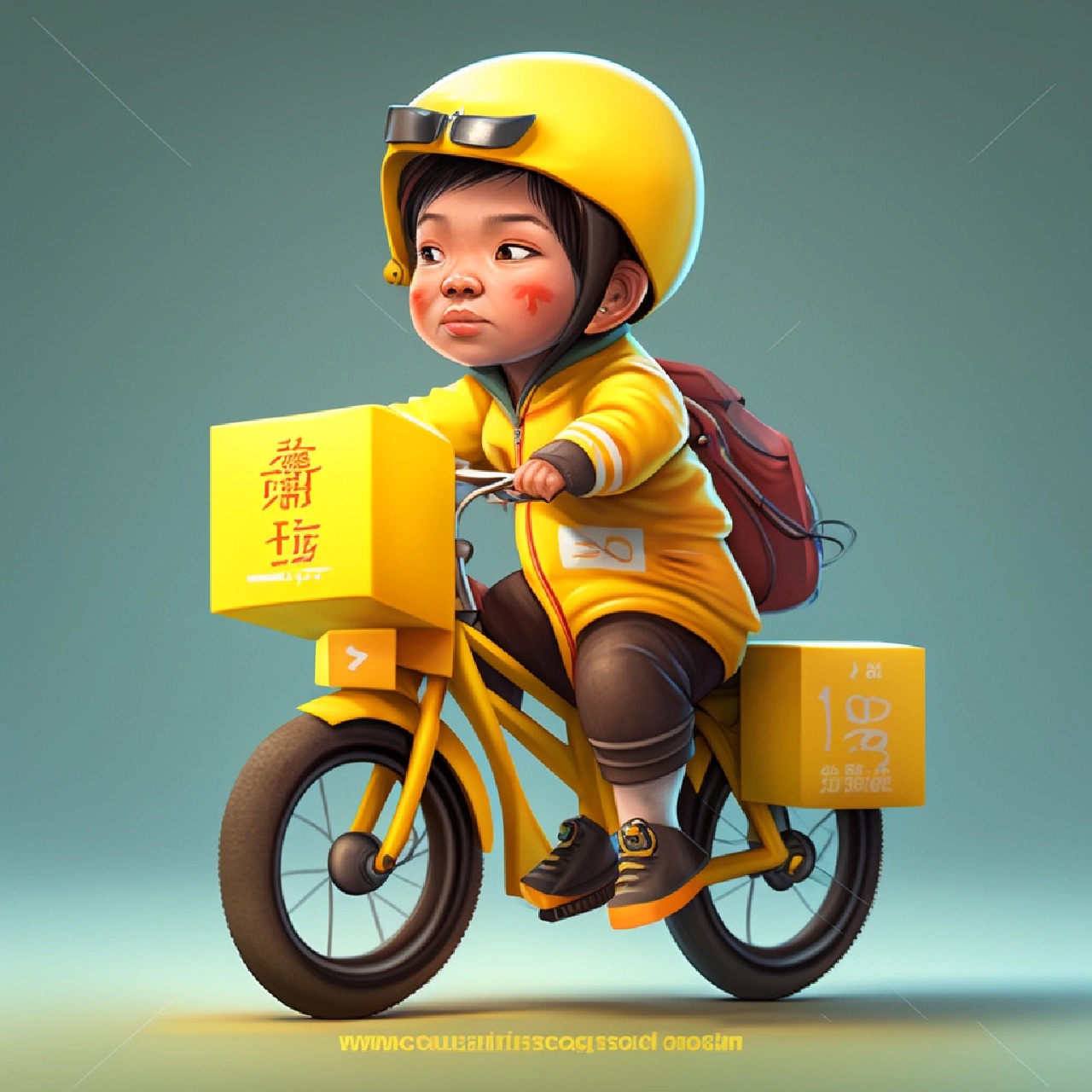 美团外卖风黄色系打工人头像图片_7