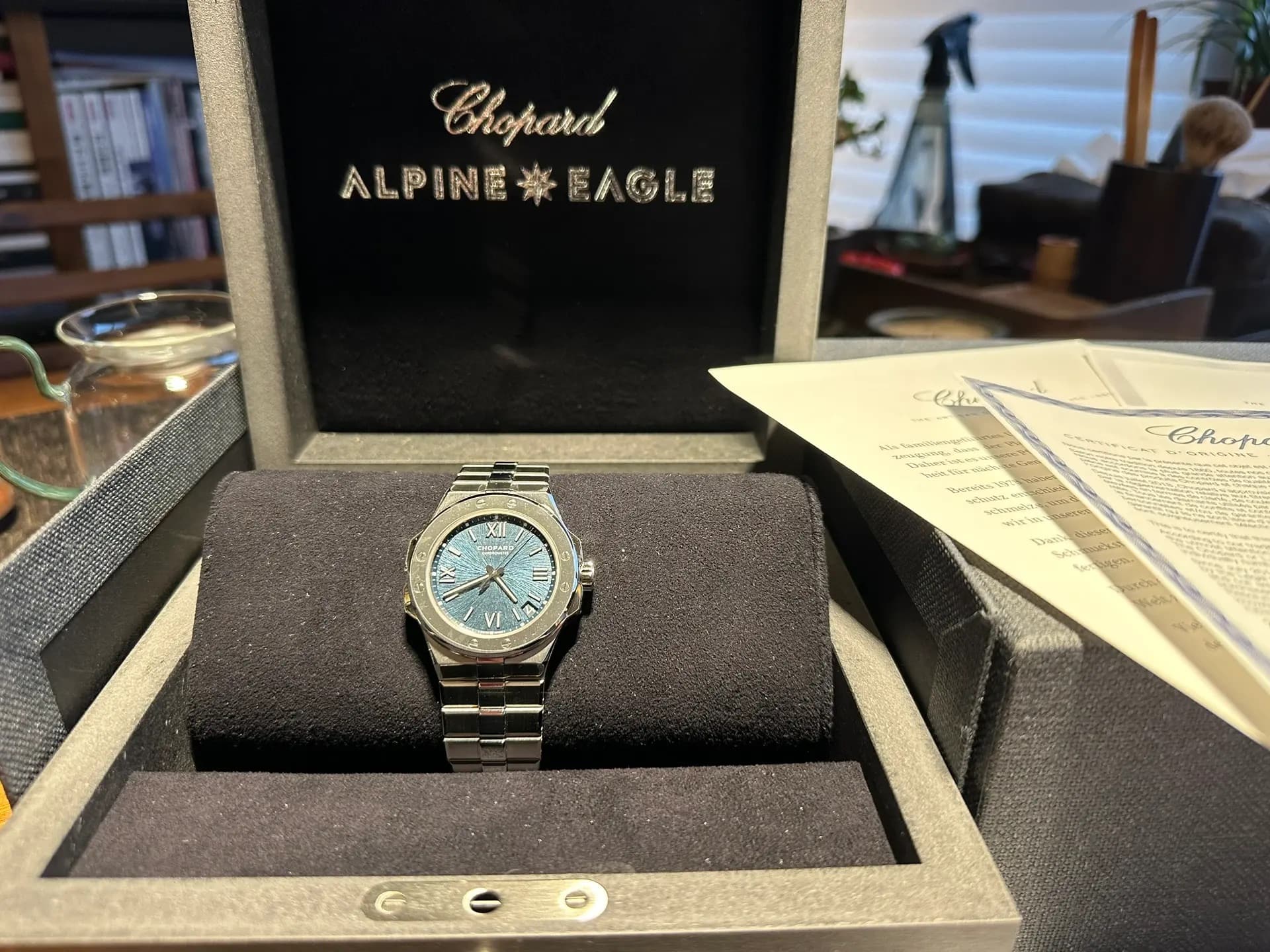 Chopard萧邦阿尔卑斯雄鹰手表实拍图无渲染_1