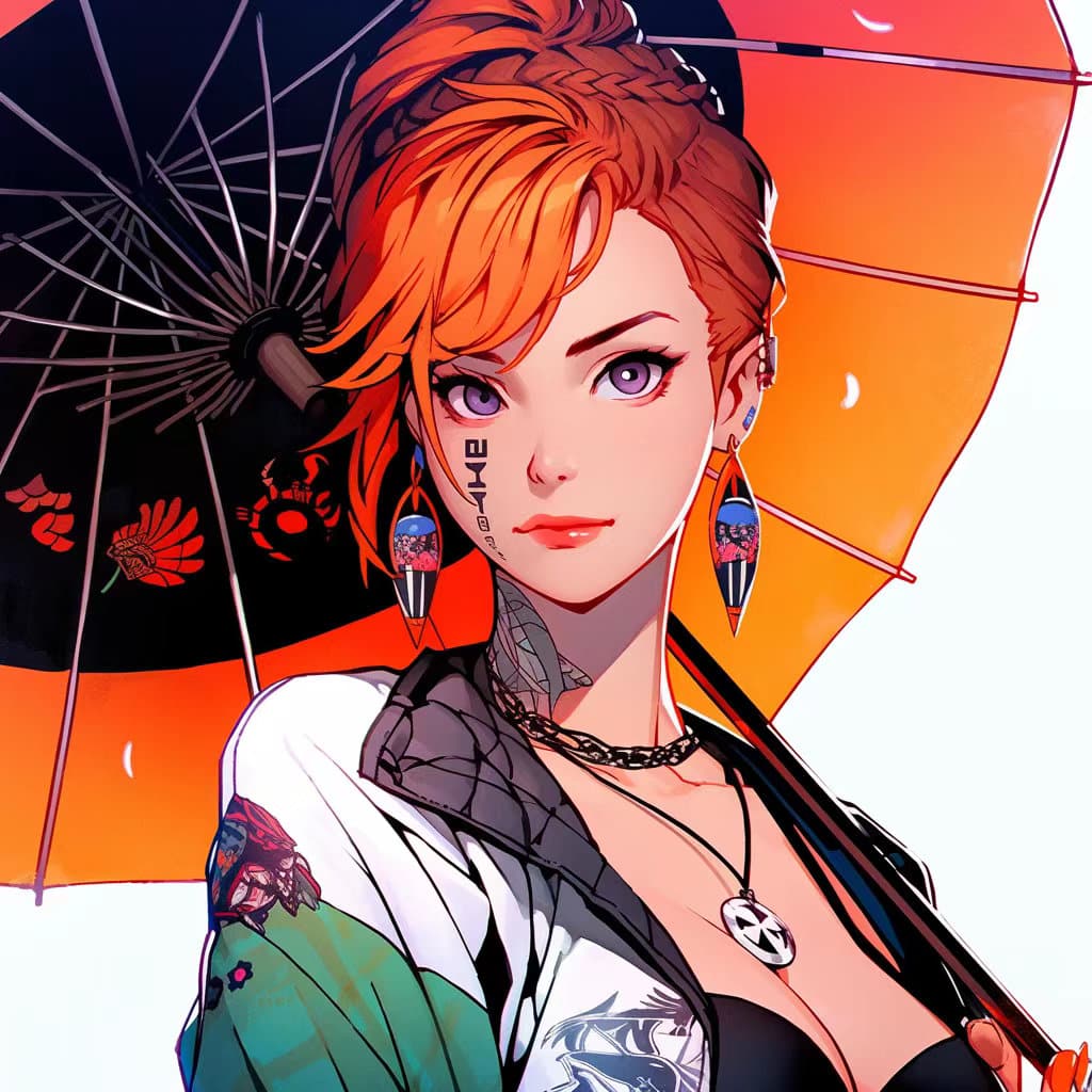 海贼王人物Ai绘制赛博朋克风头像_6