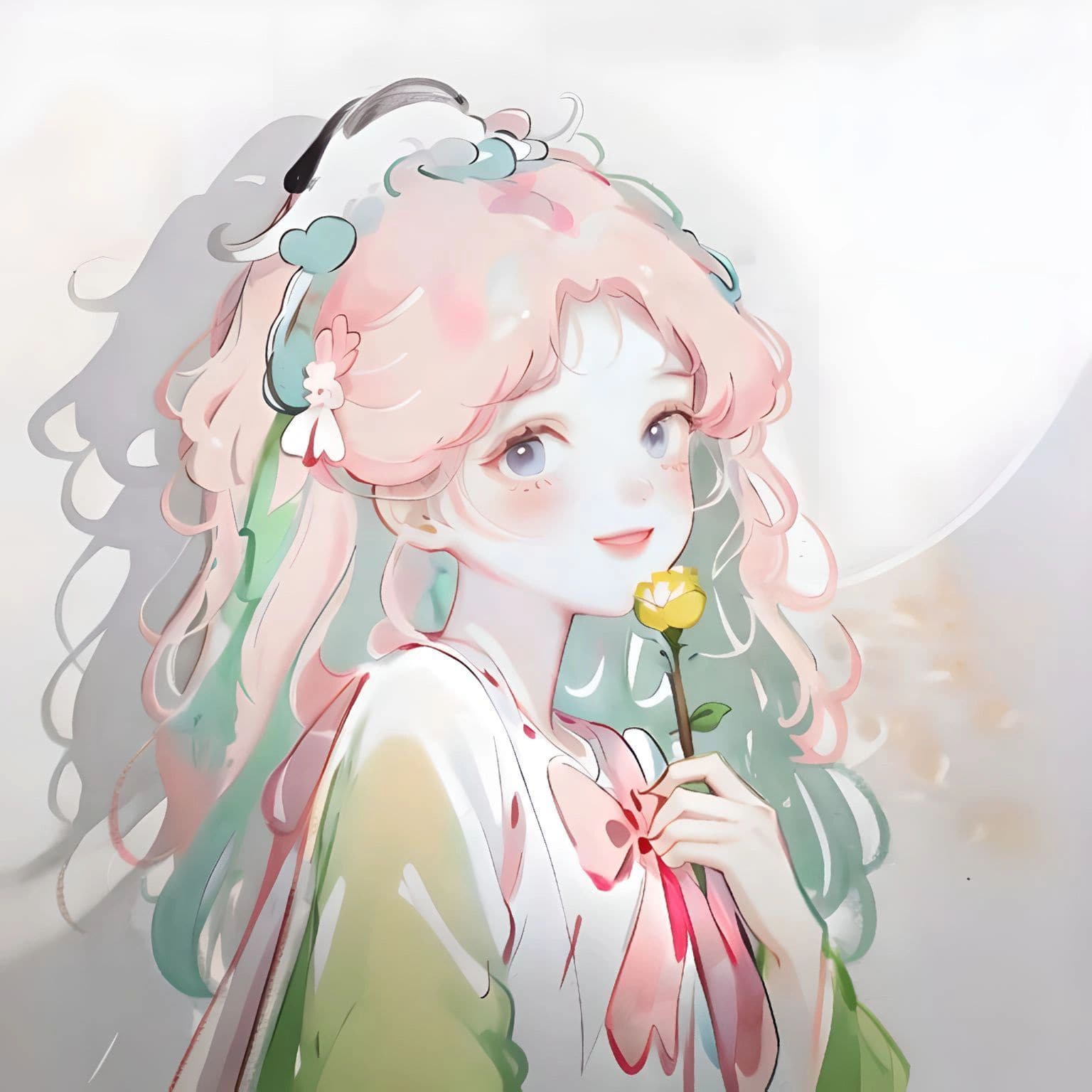 个性微信彩绘卡通女生头像 可爱 漂亮 超美适合闺蜜_5