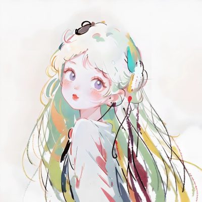 个性微信彩绘卡通女生头像 可爱 漂亮 超美适合闺蜜