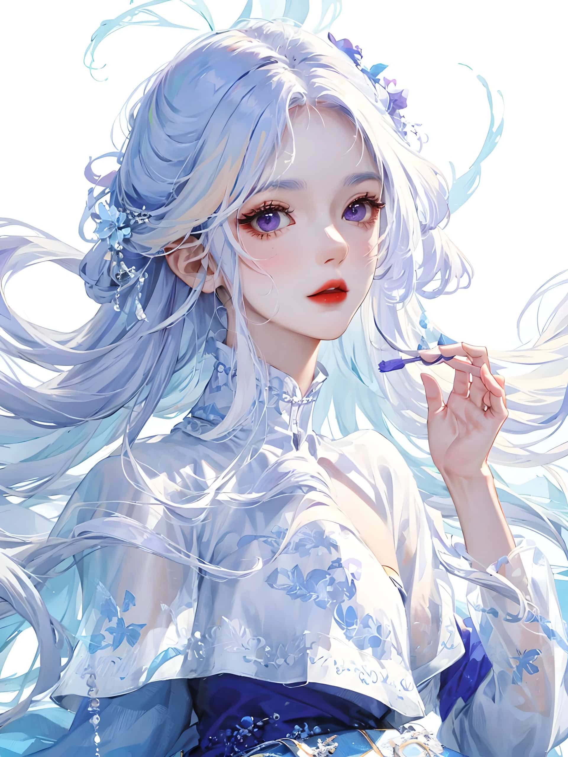 动漫古风气质美女头像 韵味十足散落在人间的仙女_8