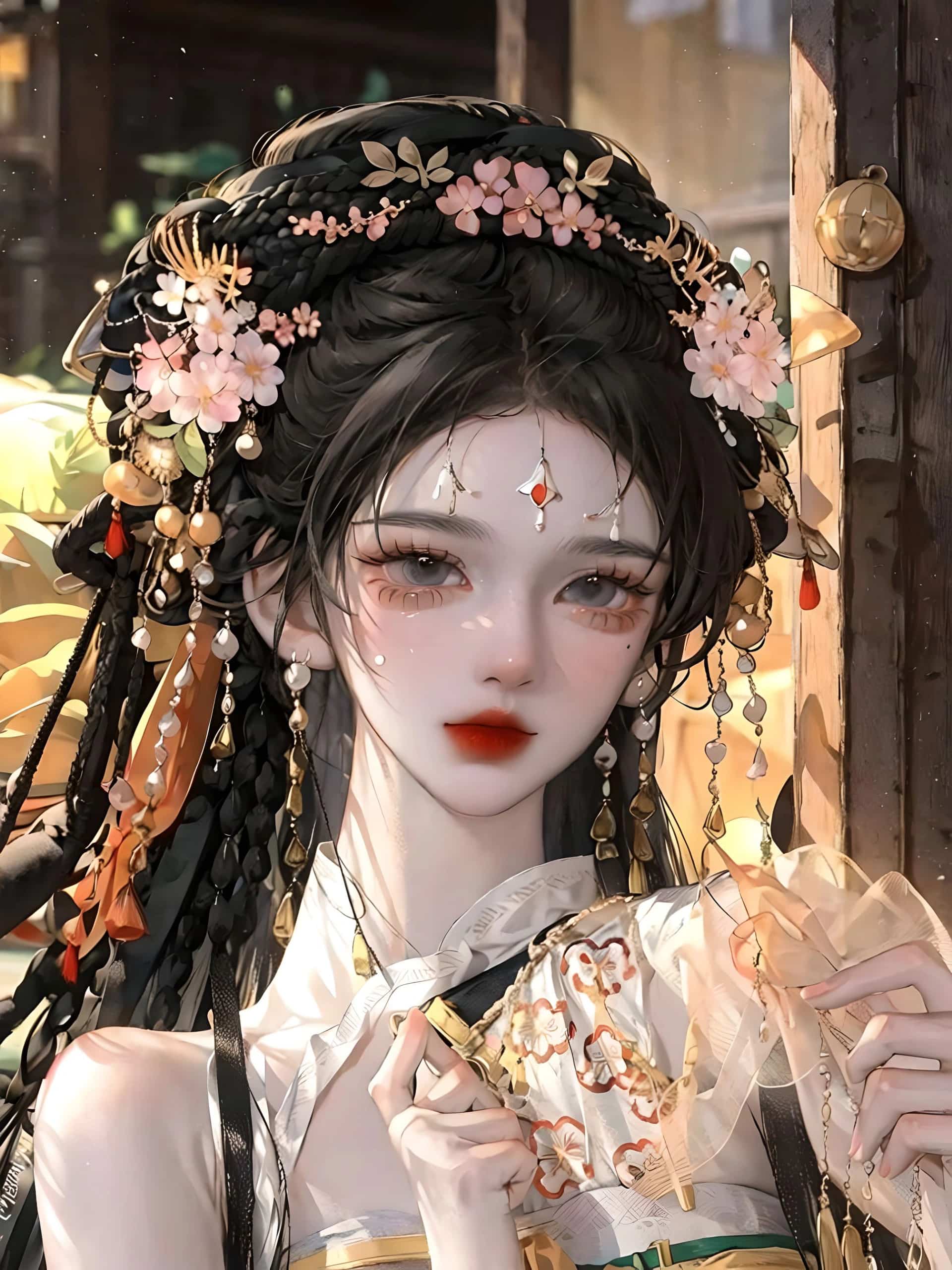 动漫古风气质美女头像 韵味十足散落在人间的仙女_10