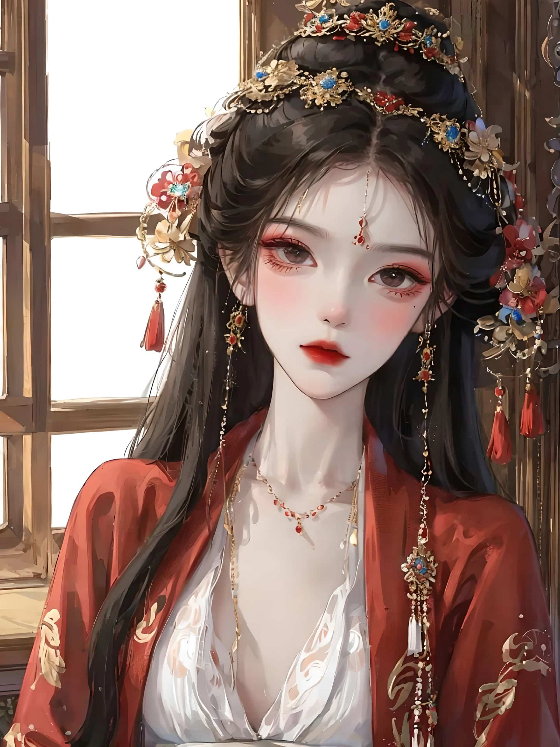 动漫古风气质美女头像 韵味十足散落在人间的仙女_12