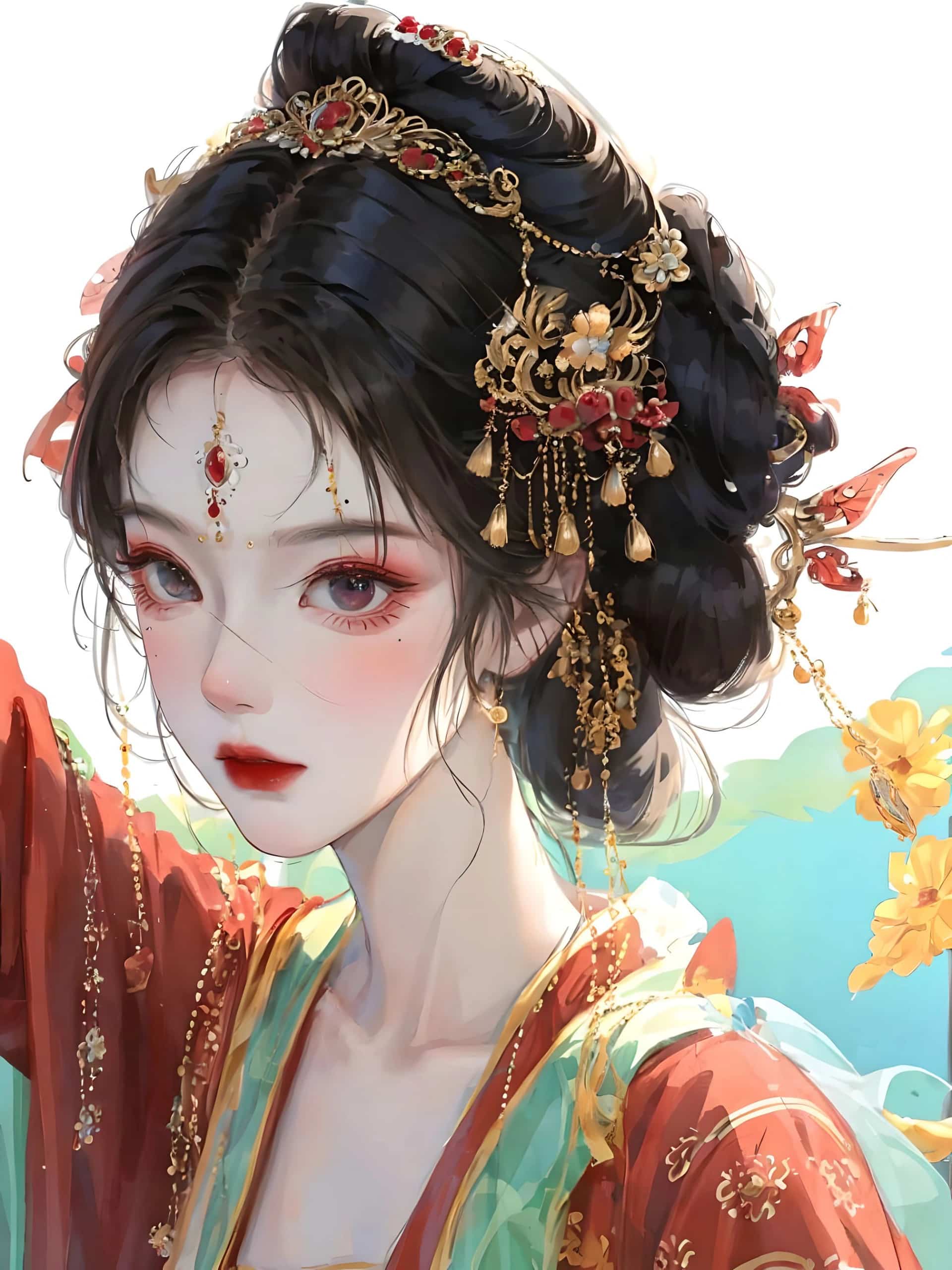 动漫古风气质美女头像 韵味十足散落在人间的仙女_13