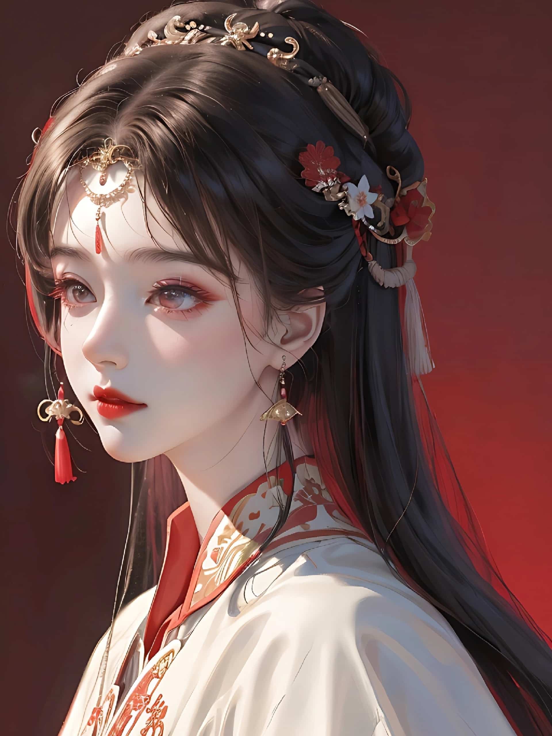 动漫古风气质美女头像 韵味十足散落在人间的仙女_2