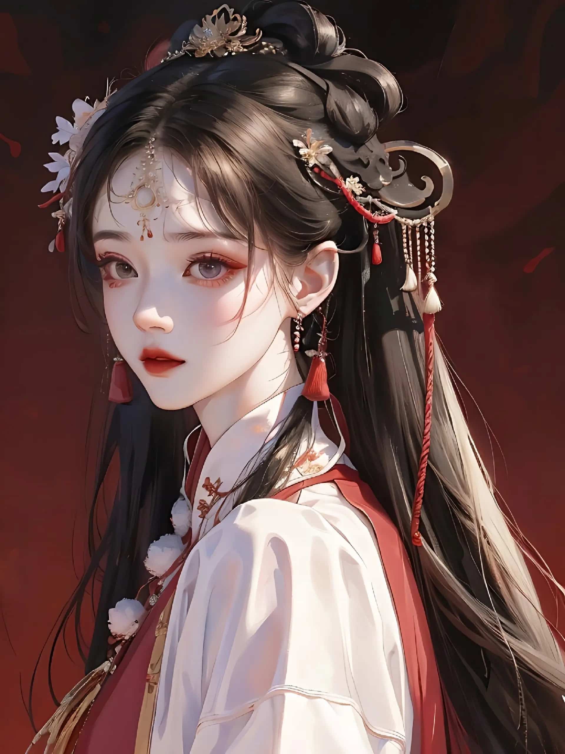 动漫古风气质美女头像 韵味十足散落在人间的仙女_3