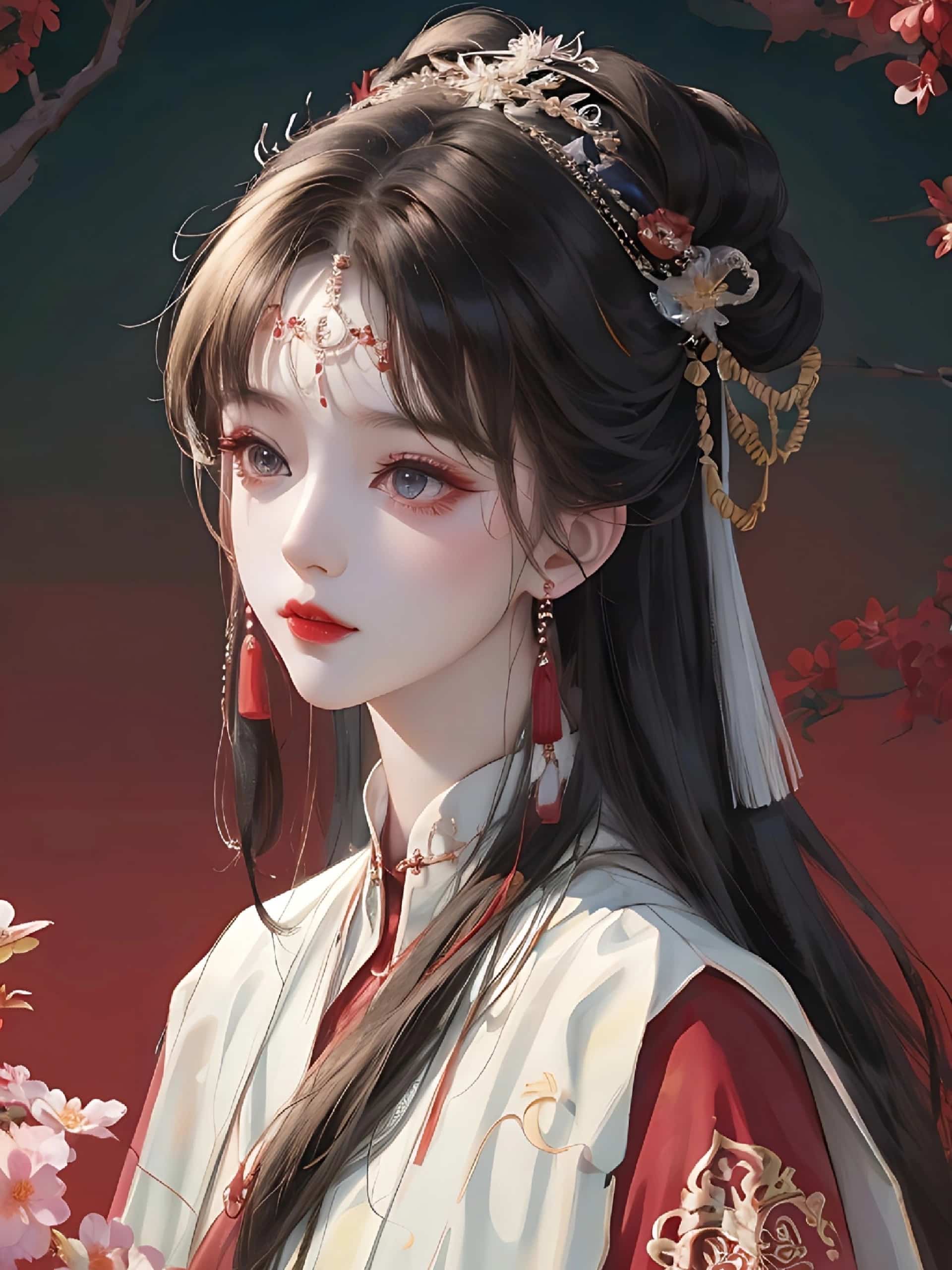 动漫古风气质美女头像 韵味十足散落在人间的仙女_4