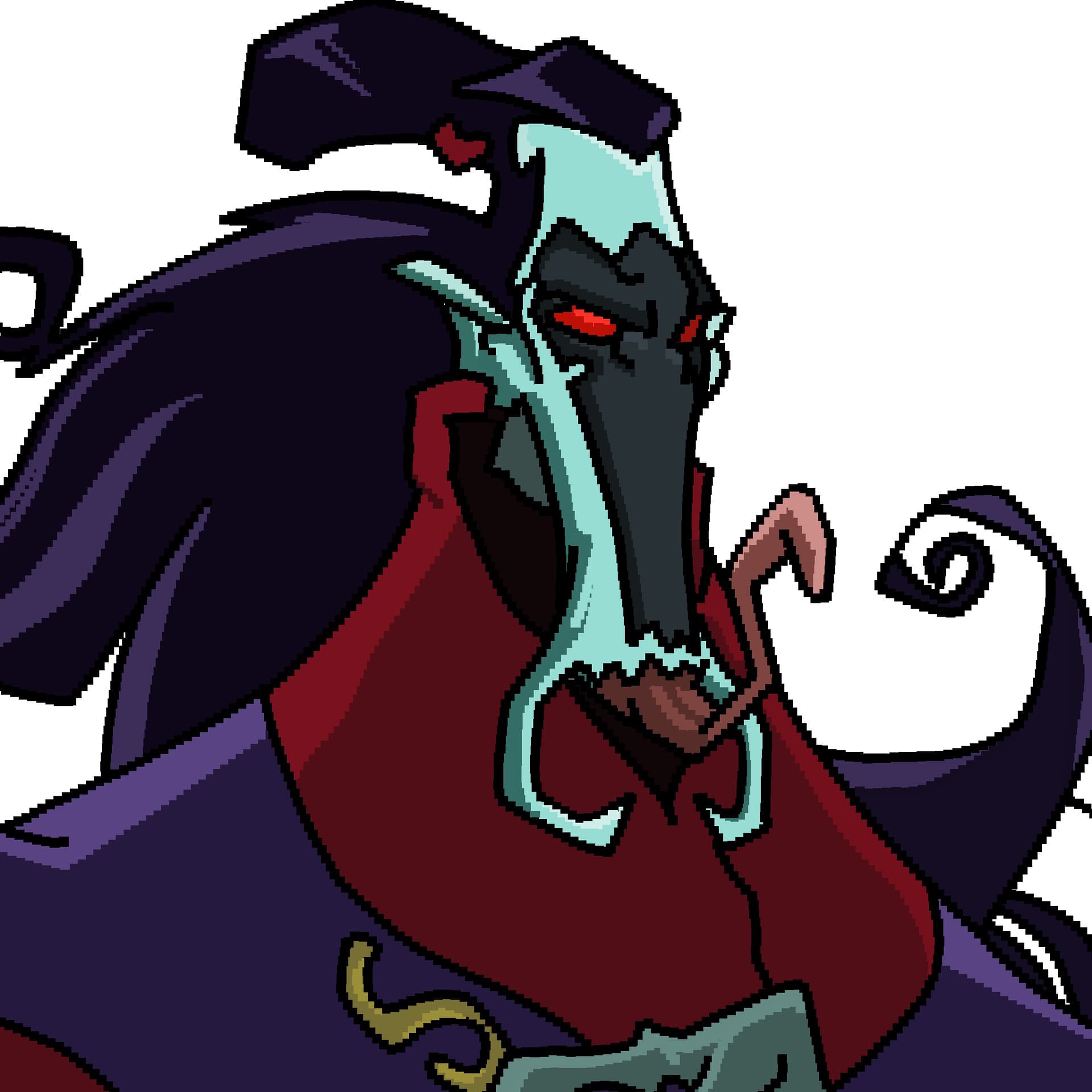 《成龙历险记》八大恶魔卡通头像 像素画头像_1