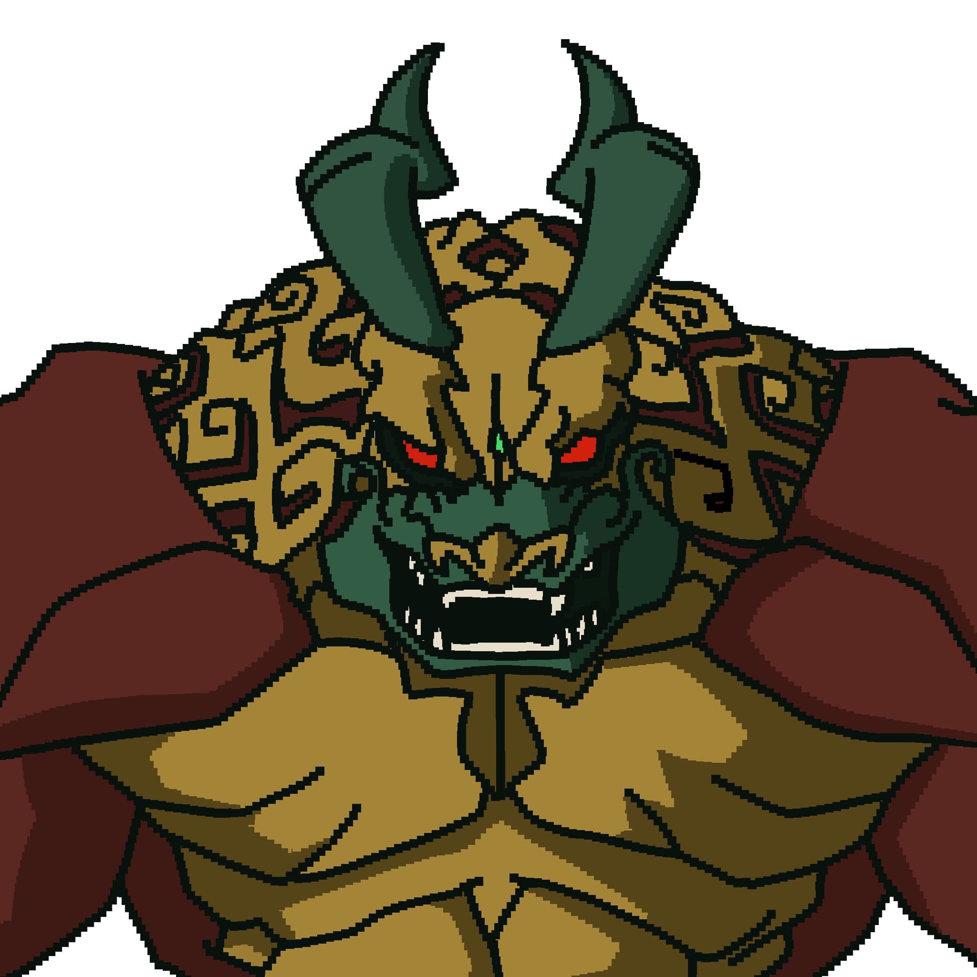 《成龙历险记》八大恶魔卡通头像 像素画头像_6