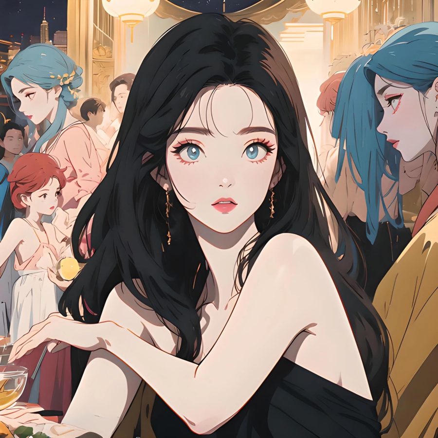 女人高雅温柔头像动漫图片微信头像_26