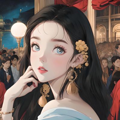 女人高雅温柔头像动漫图片微信头像
