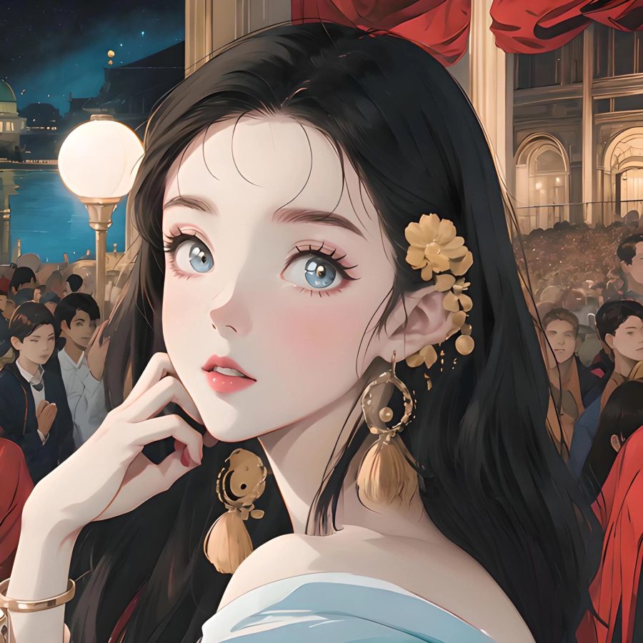 女人高雅温柔头像动漫图片微信头像_25