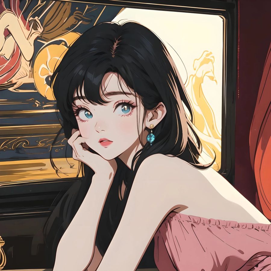 女人高雅温柔头像动漫图片微信头像_22