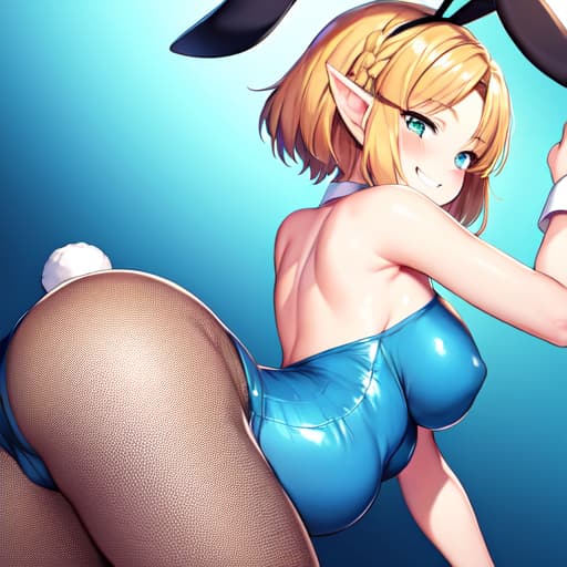 Ai绘制《塞尔达传说》女主塞尔达大屁股图_1