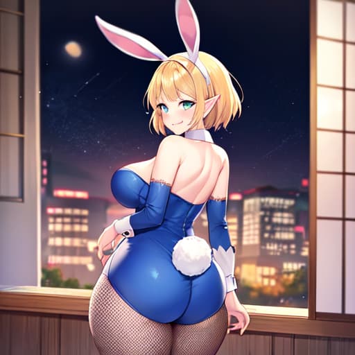 Ai绘制《塞尔达传说》女主塞尔达大屁股图_3