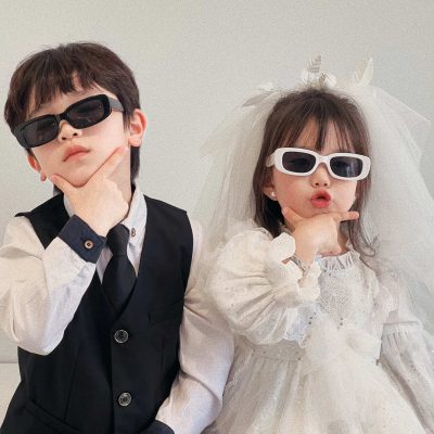 一对可爱小孩婚纱照情侣头像 一人一张情侣专用