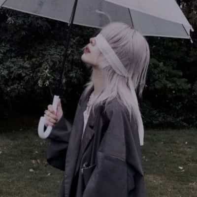 黑暗抑郁丧系真人情侣头像 一人一张