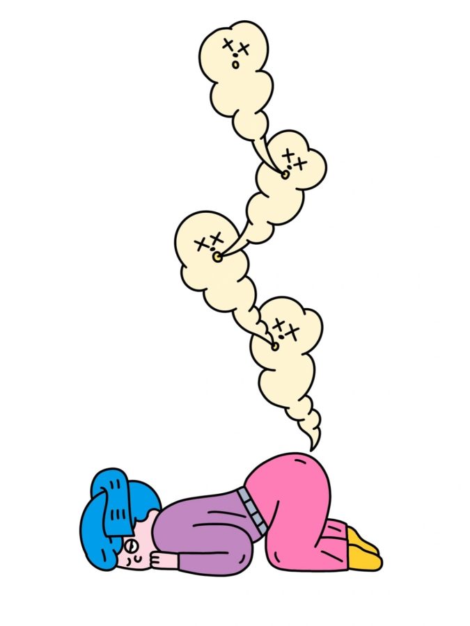 好不舒服的男女卡通带字图片,难受不舒服图片_16