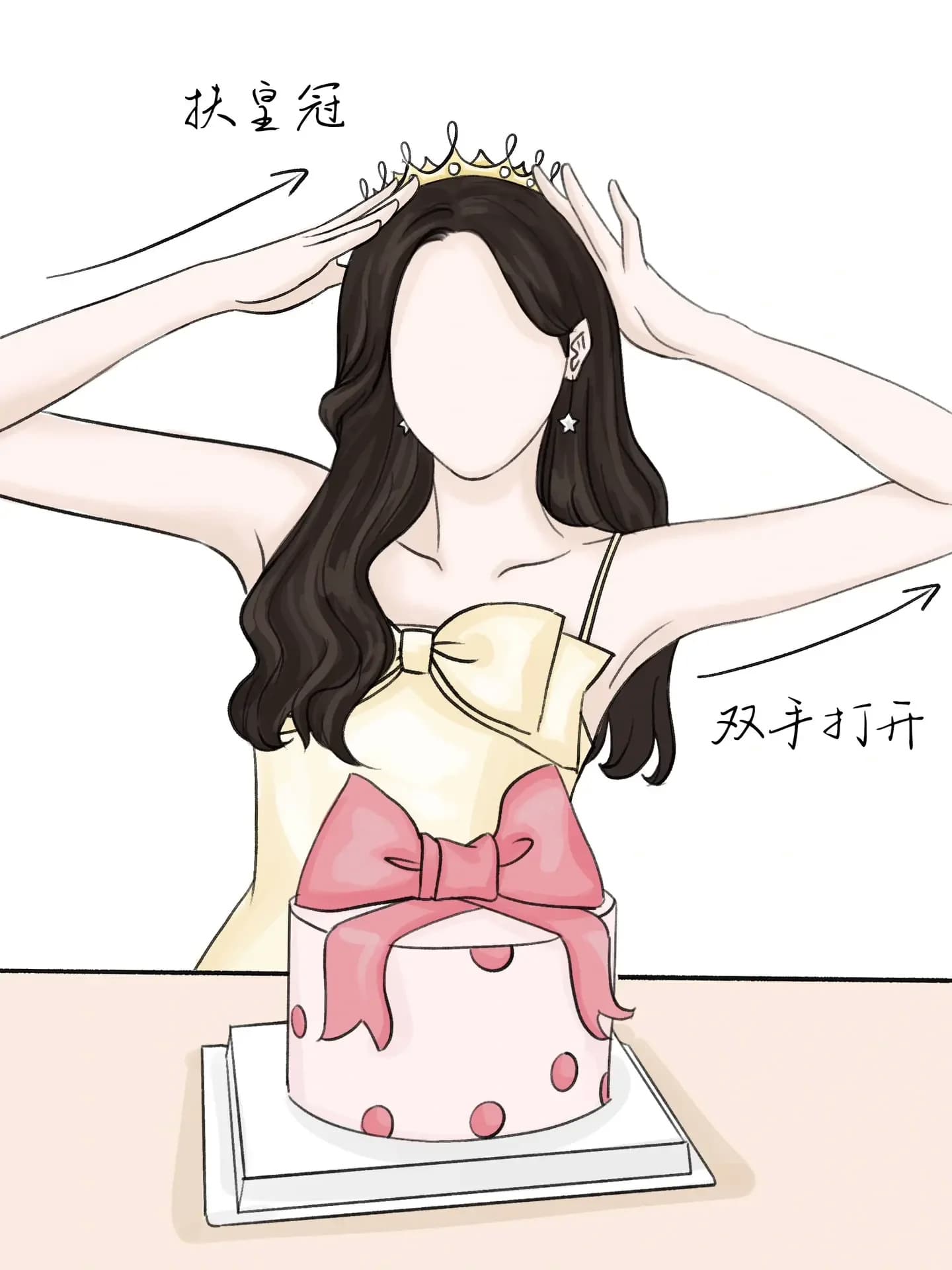 生日蛋糕前萬能拍照姿勢，生日許愿如何拍照好看？_2