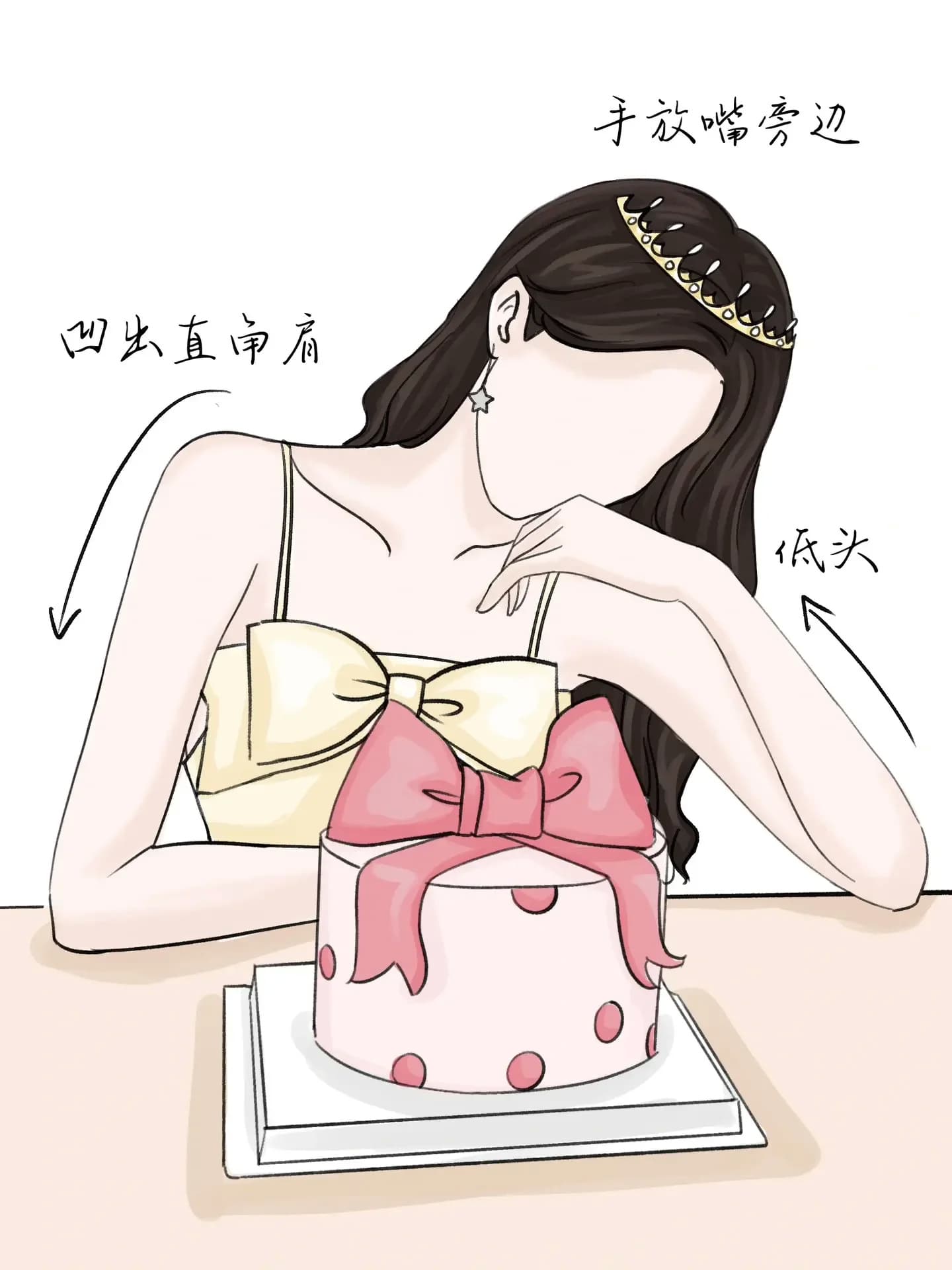 生日蛋糕前萬能拍照姿勢，生日許愿如何拍照好看？_3