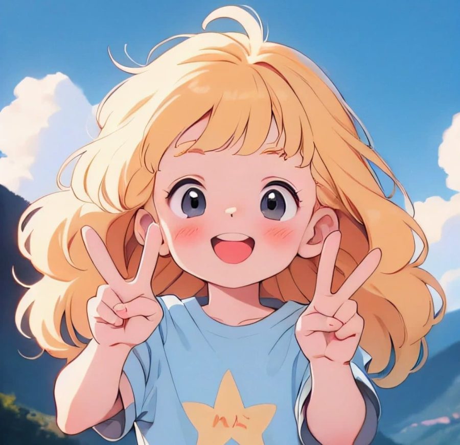 可爱小朋友卡通头像图片  Ai绘图其他都out了！_8