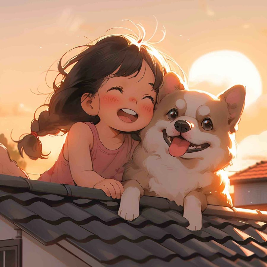 可爱小朋友卡通头像图片  Ai绘图其他都out了！_9