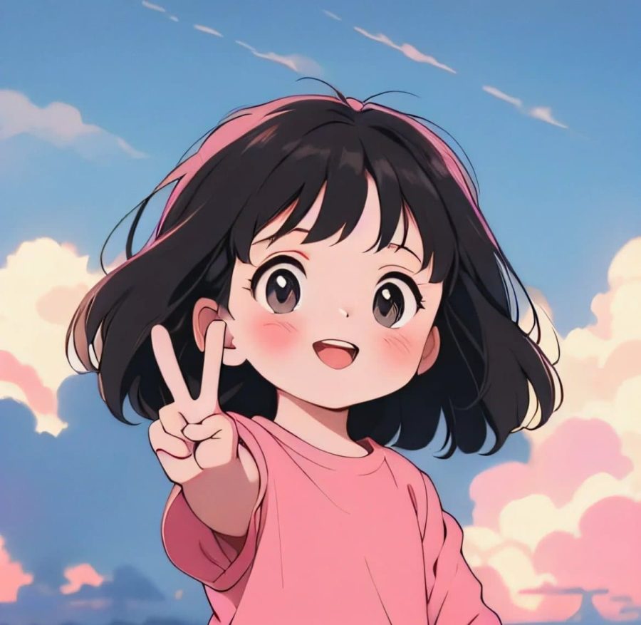 可爱小朋友卡通头像图片  Ai绘图其他都out了！_11