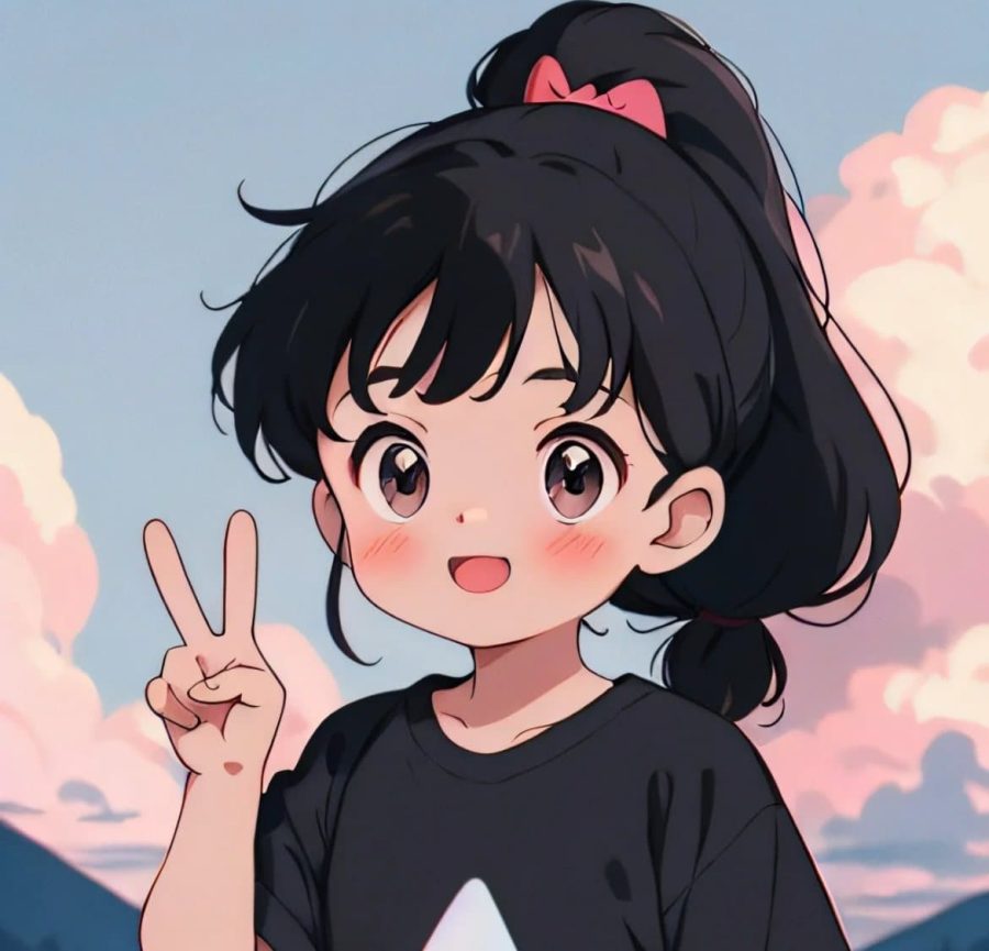 可爱小朋友卡通头像图片  Ai绘图其他都out了！_19