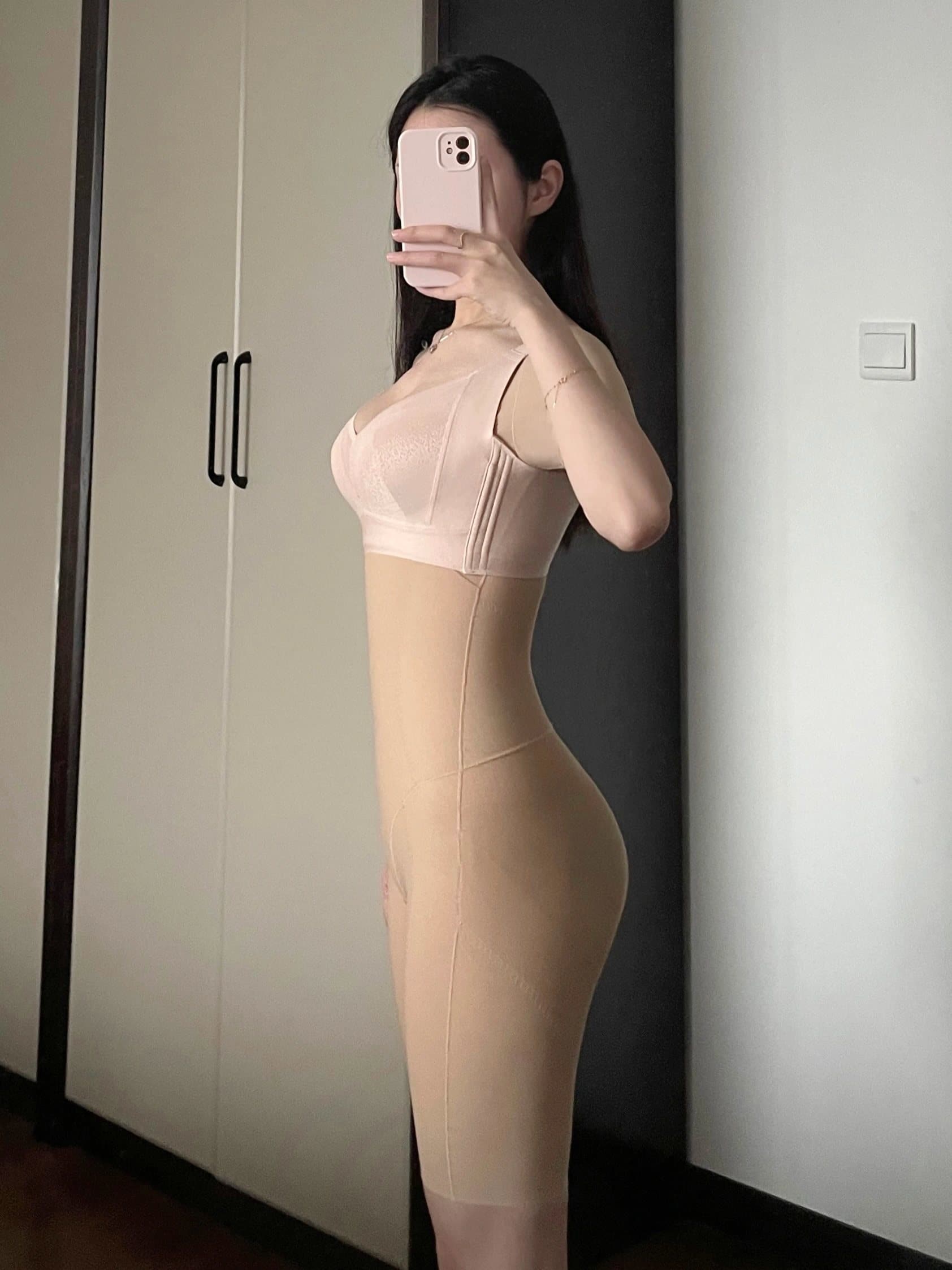 塑形美体图片，穿塑形美体内衣和不穿的对比图_1